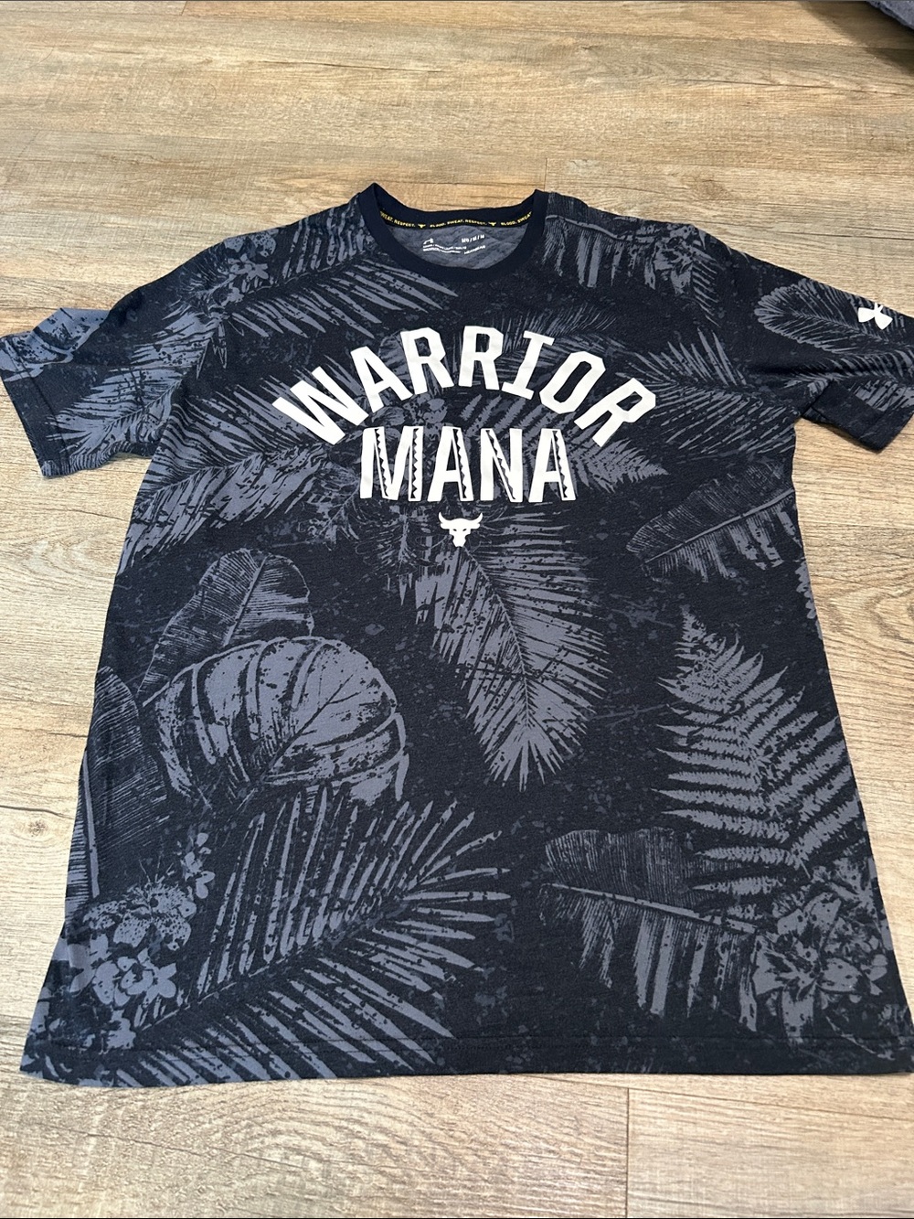 Under Armour Black and Grey Warrior Mana Graphic Tee